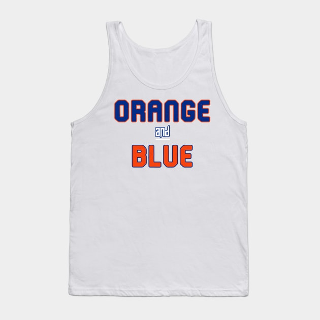 Orange and Blue Tank Top by Pretty Good Shirts